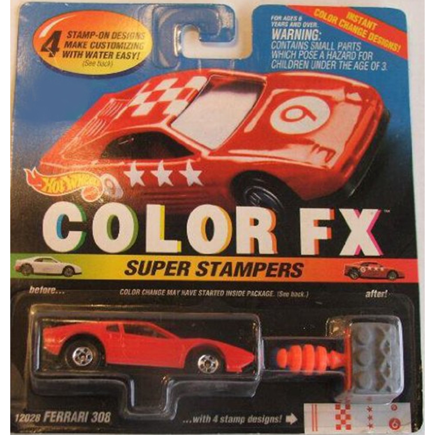 HOT WHEELS COLOR FX SUPER STAMPERS FERRARI 308 | Shopee Brasil