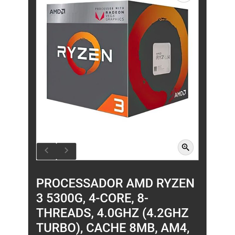 Processador AMD Ryzen 3 5300g | Shopee Brasil