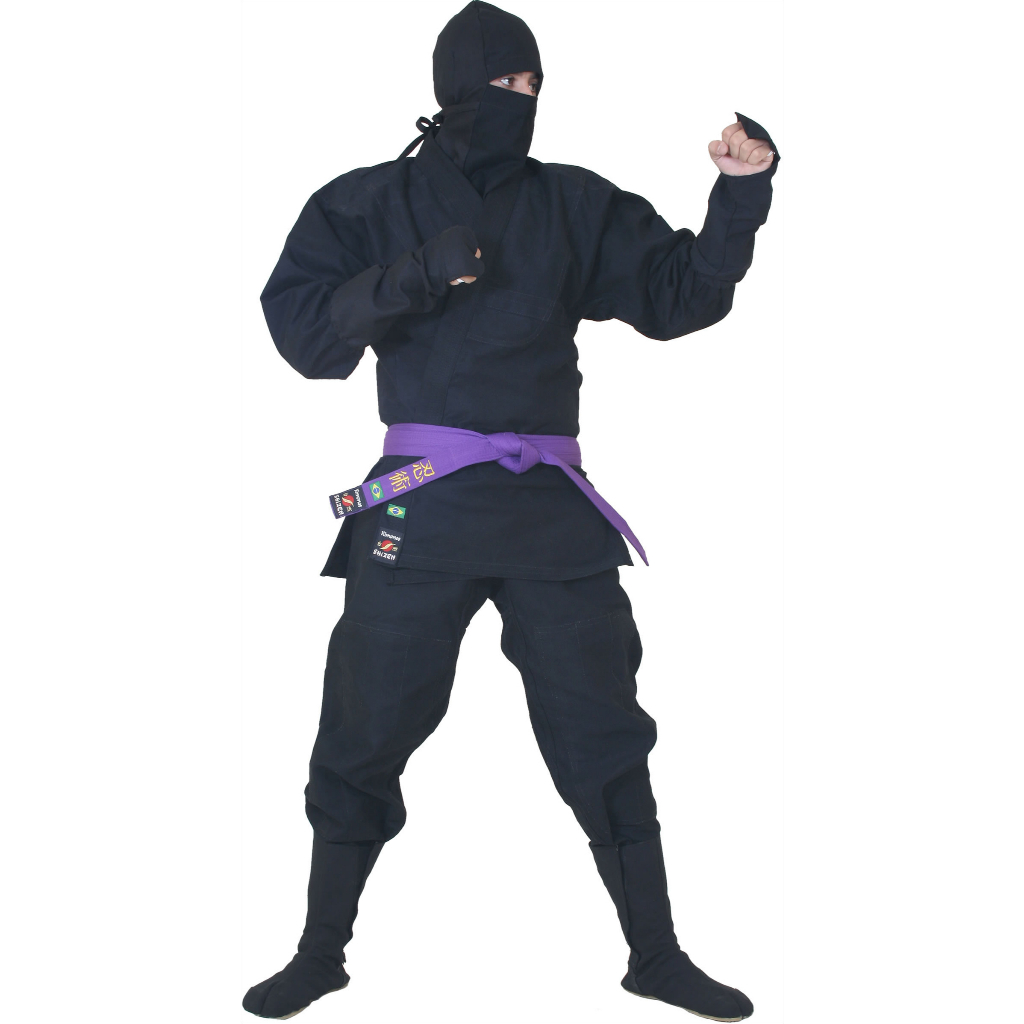 Kimono Ninja Tecido Brim Reforçado Adulto e Infantil - Shizen Kimonos ...