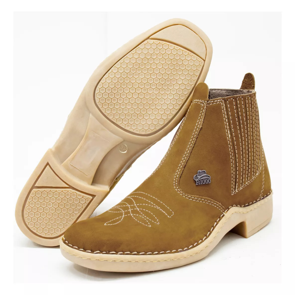 Botas Country Botinas Rodeio Moderna Couro Bovino Legítimo | Shopee Brasil