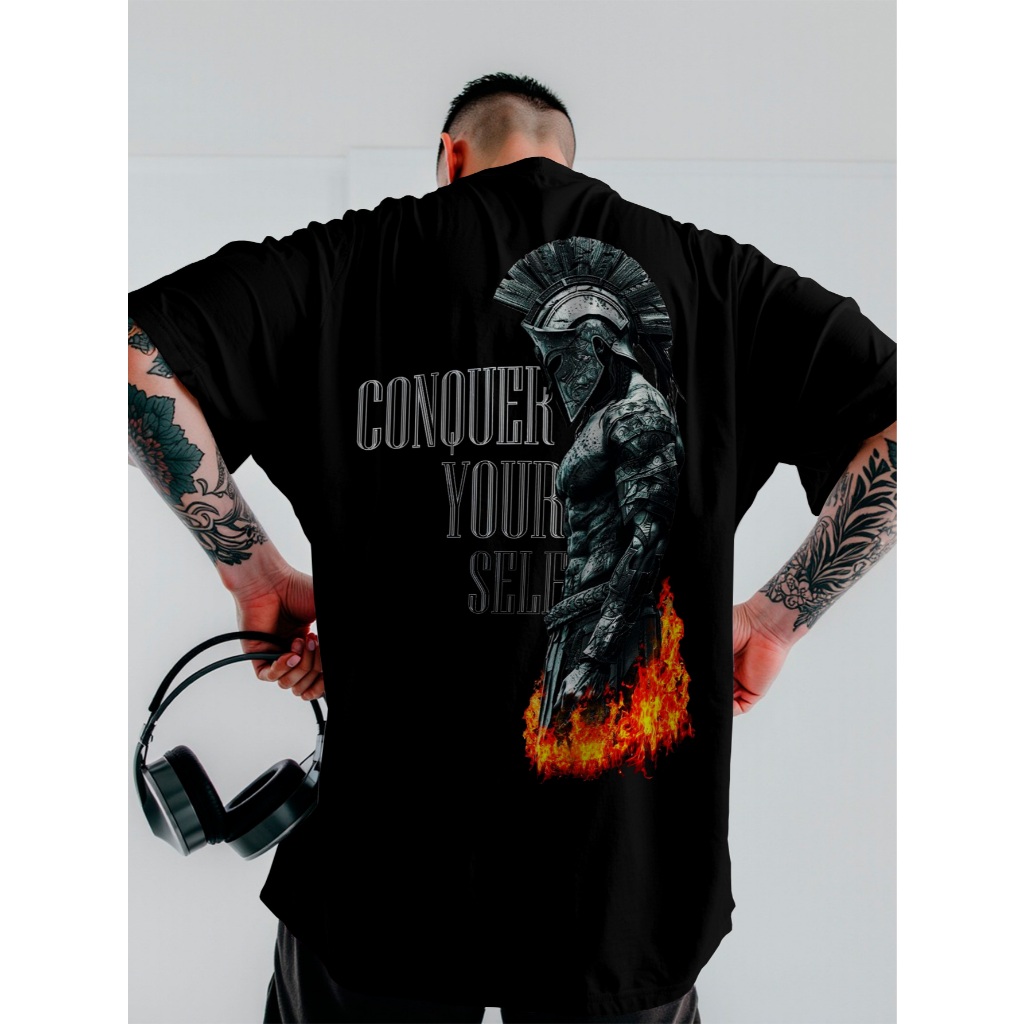 Guerrero Tシャツ Mサイズ Camisa Camiseta Oversized Guerreiro De SPARTA unissex DTF Ref-3338