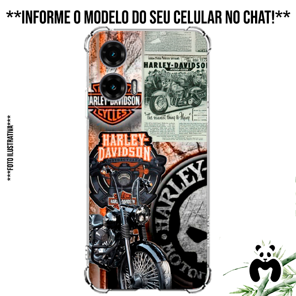 Capa Case Personalizada Celular Harley Hobbie Moto Motoqueiro Motocicleta Chopper Clube Rodas