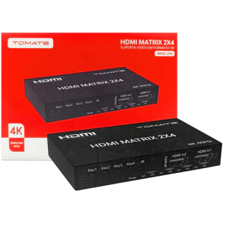 HDMI Matrix 2x2 ou 2x4 4K 60Hz – 2 Entradas Até 4 Saídas Suporte Dolby Cor Profunda Bivolt Metal