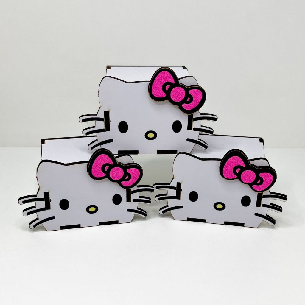 5/10/15/20PCS Mini Cubos Hello Kitty em MDF - Lembrancinha Porta Bombom ...