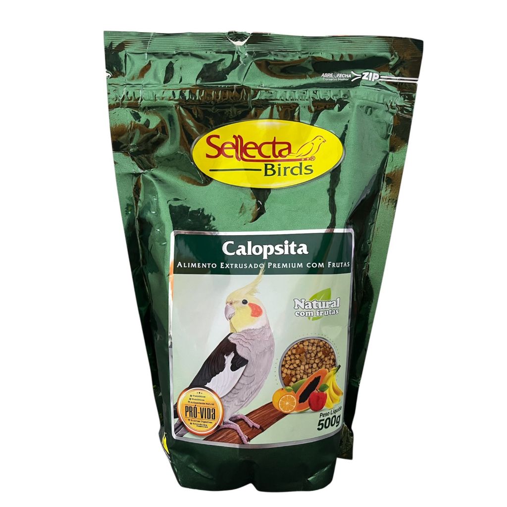 Sellecta Birds Alimento Para Aves - Calopsita - Natural com Frutas ...