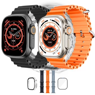 Smartwatch Ultra 9 Microwear Original 49 mm – GPS Chamadas NFC Carregamento Wireless Whatsapp Brindes