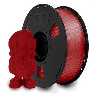 Filamento PLA Premium Vermelho Translúcido 1kg 1,75mm