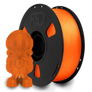 Filamento PLA Premium Laranja Translúcido 1kg 1,75mm