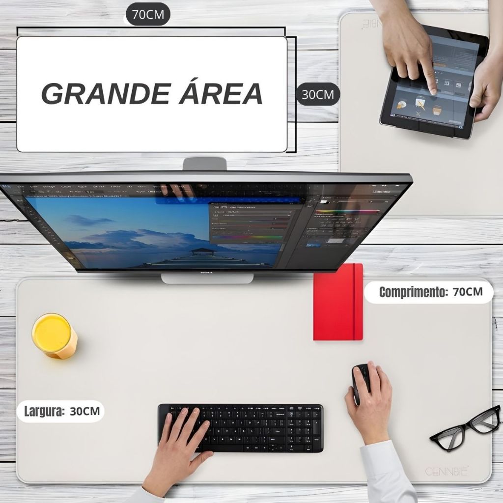 Mouse Pad Premium Gamer 70x30 Estilo para Escritório ou Setup | Shopee ...
