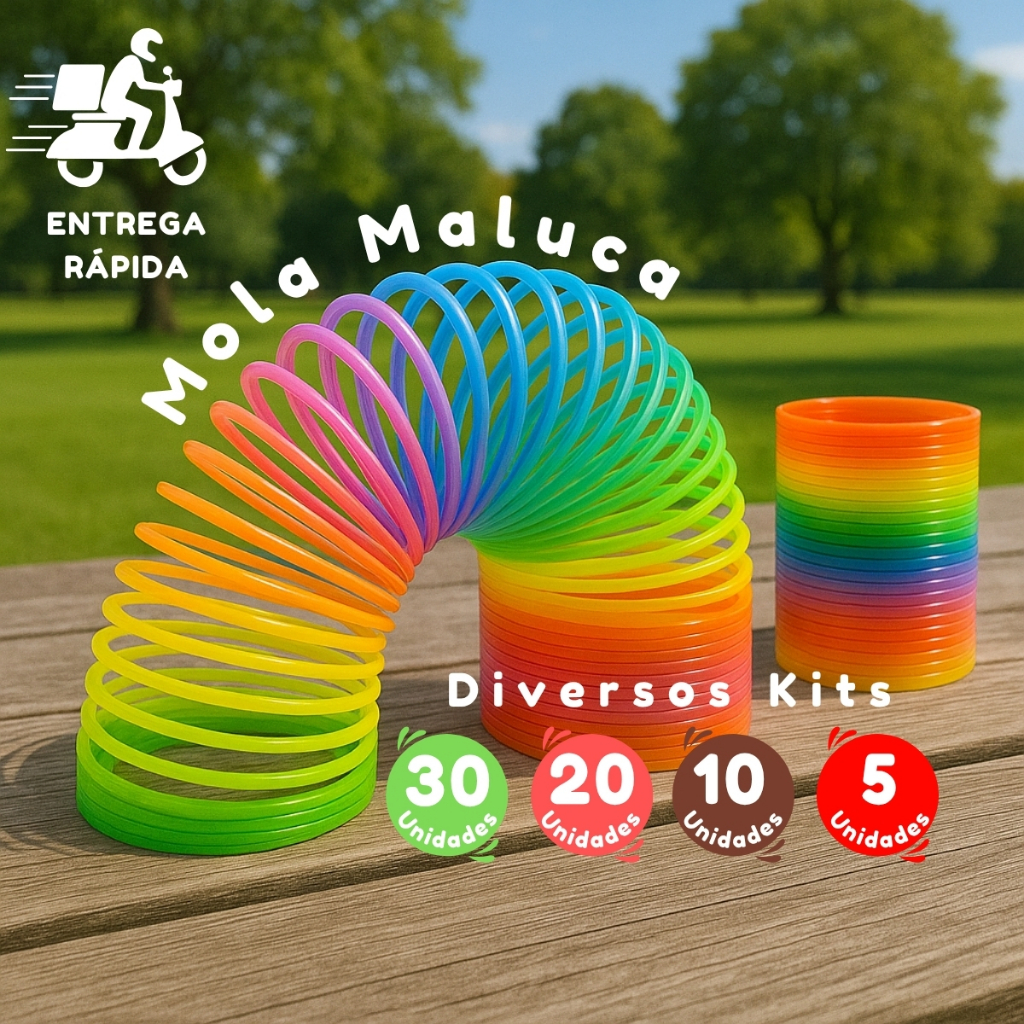 30 - 20 - 10 - 5 - Mola Maluca Colorida Brinquedo Menina Menino - Escolha a Quantidade Desejada - ENVIO IMEDIATO