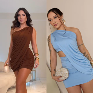 Conjunto Feminino Bata Mula Manca Suplex Com Bojo Cintura Alta Elegante