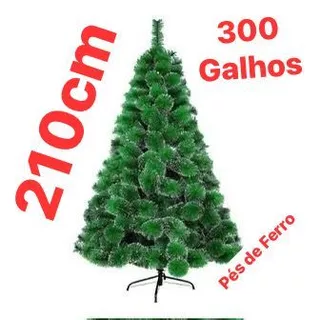 Árvore de Natal Pinheiro com Galhos Verde ou Nevada Luxo