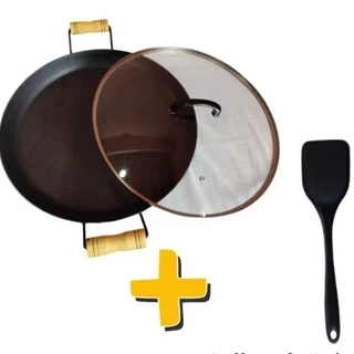 Tacho Chapa de Disco de Arado 41 cm com tampa de vidro e colher