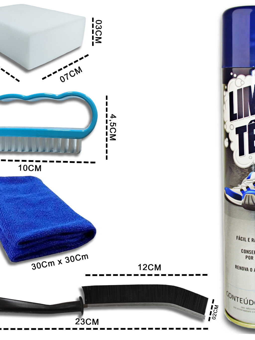 kit 5 em 1 LimpaTênis Mizuno Limpeza detalhada a seco | Shopee Brasil