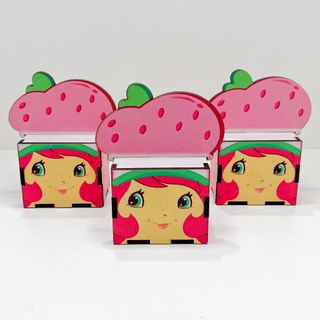 5/10/15/20PCS Mini Cubos Moranguinho em MDF - Lembrancinha Porta Bombom ...