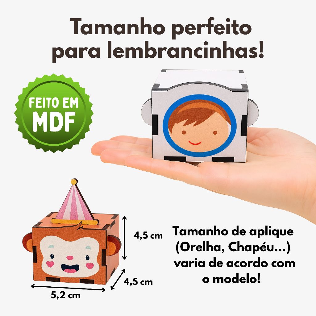 5/10/15/20PCS Mini Cubos Moranguinho em MDF - Lembrancinha Porta Bombom ...