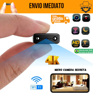 Micro Câmera Secreta Oculta Mini Infravermelho Video Audio Wifi 1080p em Oferta na Shopee
