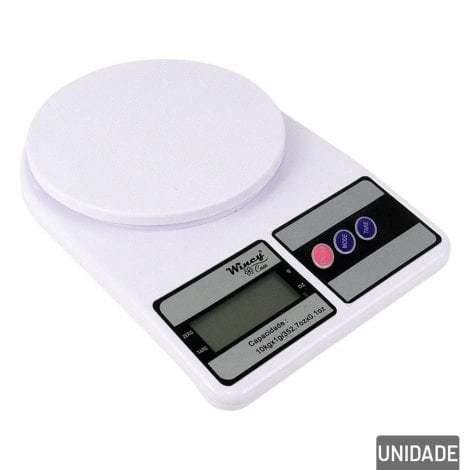 Balança de Cozinha Digital 10kg Branca | Shopee Brasil