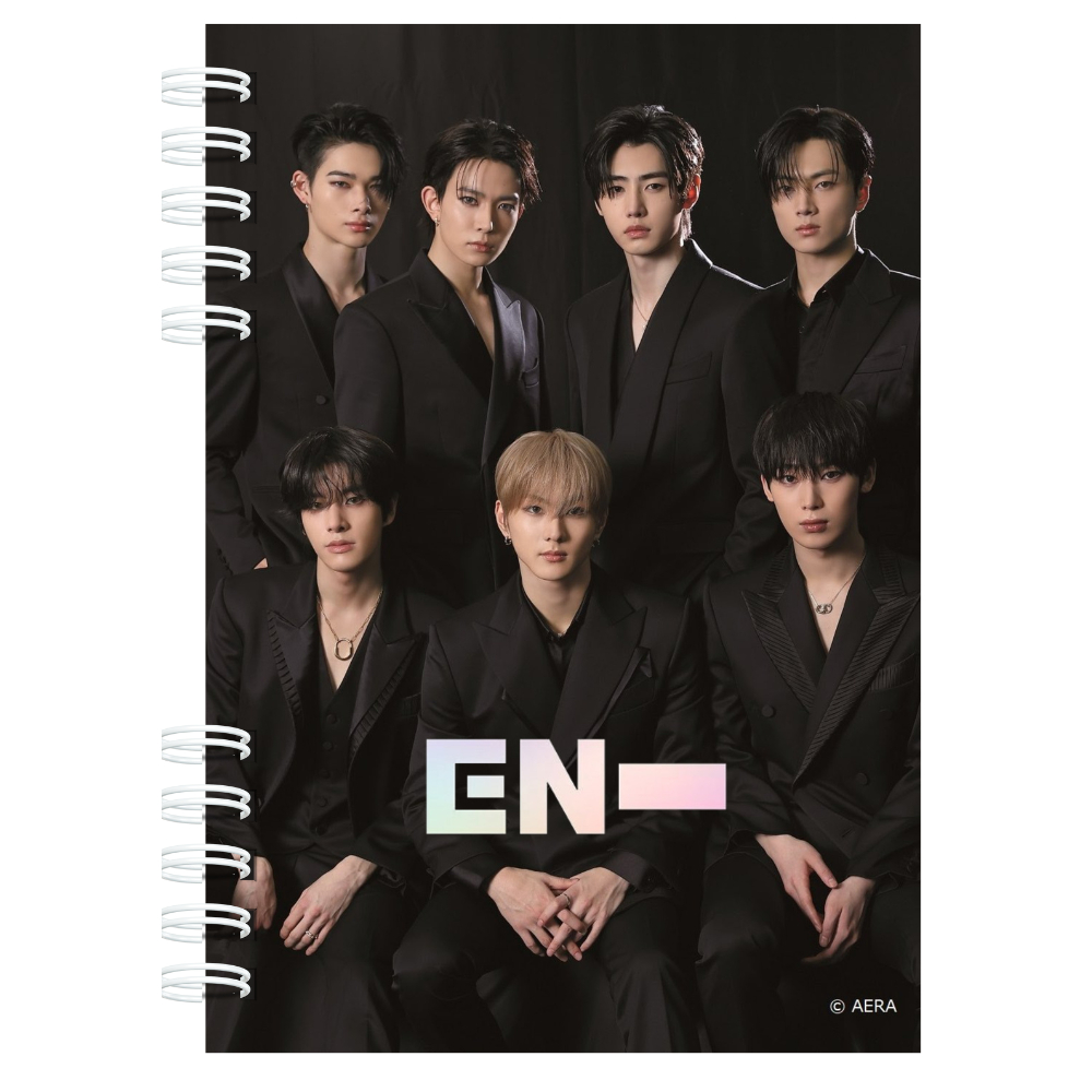 ENHYPEN grupo kpop Caderno A5 agenda capa preta | Shopee Brasil