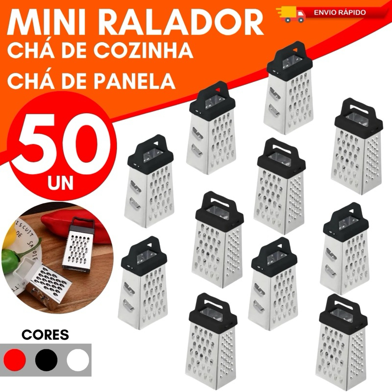 Kit 50 Mini Ralador 4 Faces Cha de Cozinha Chá de Panela Lembrancinha ...