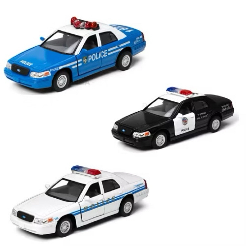 Ford Crown Victoria Police Interceptor (azul branco preto) 1:42