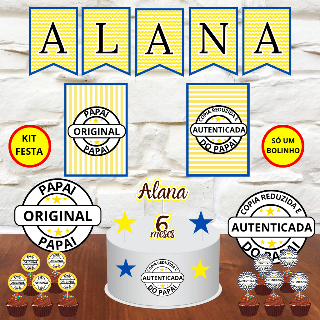 kit só um bolinho a cópia do pai da mãe original e autenticada ...
