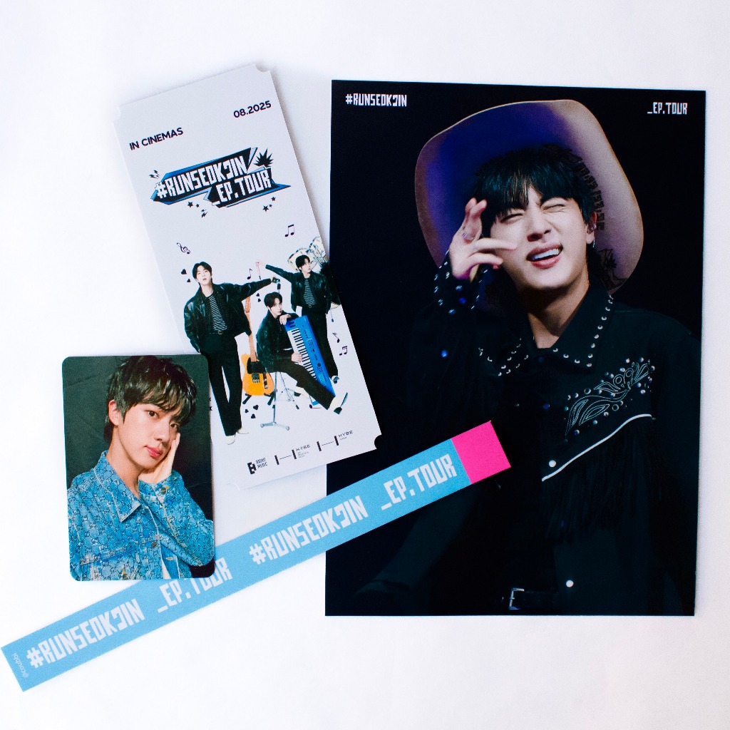 KIT JIN CINEMA - RUN SEOKJIN EP. TOUR Kit Fanmade Jin BTS | Shopee