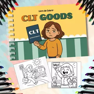 Caderno Livro de Colorir Pobre Goods/CLT Goods 23 Folhas Grossas 120g coloring book envio imediato em Oferta na Shopee