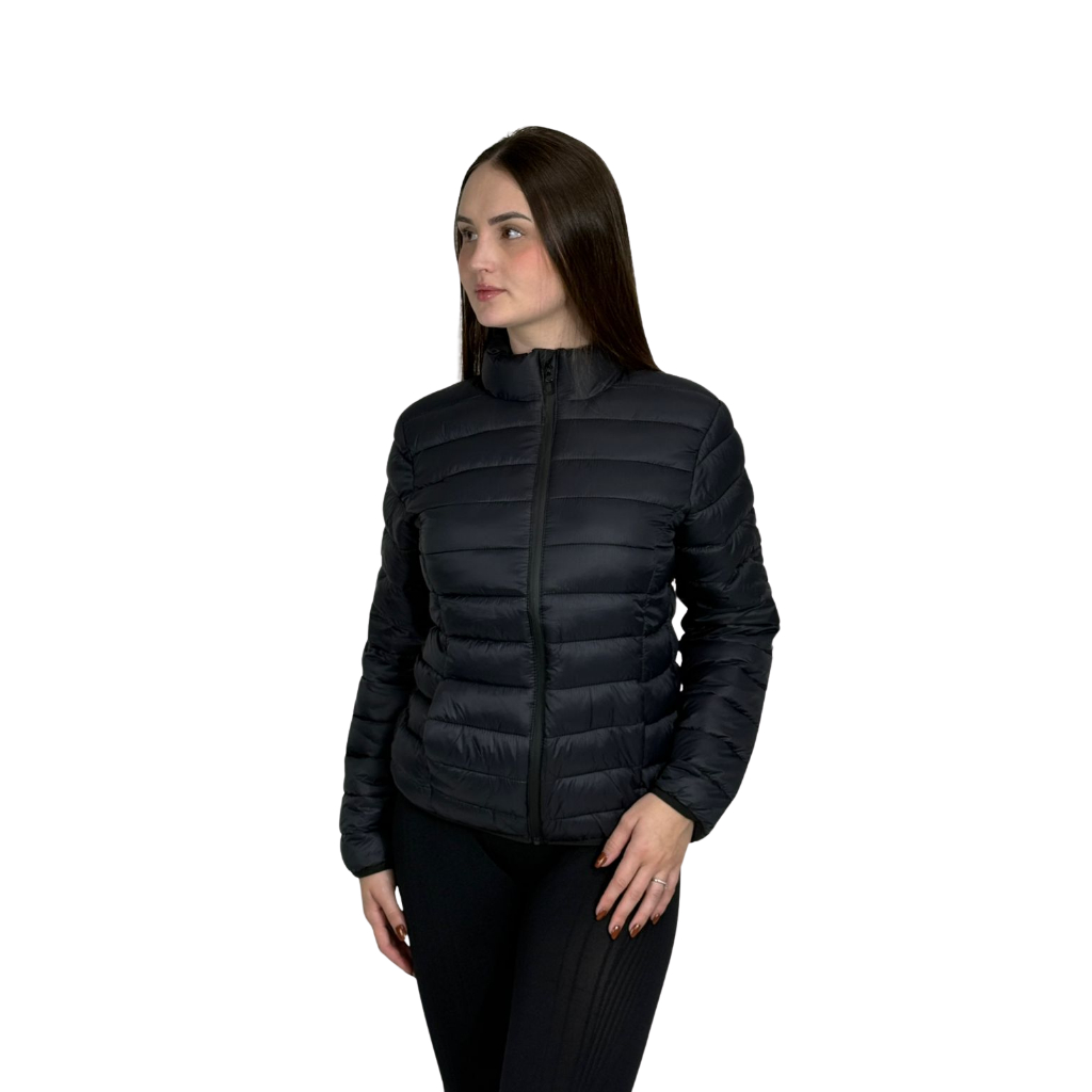 Jaqueta Feminina Puffer Bobojaco Sem Capuz Casaco Inverno Gominho