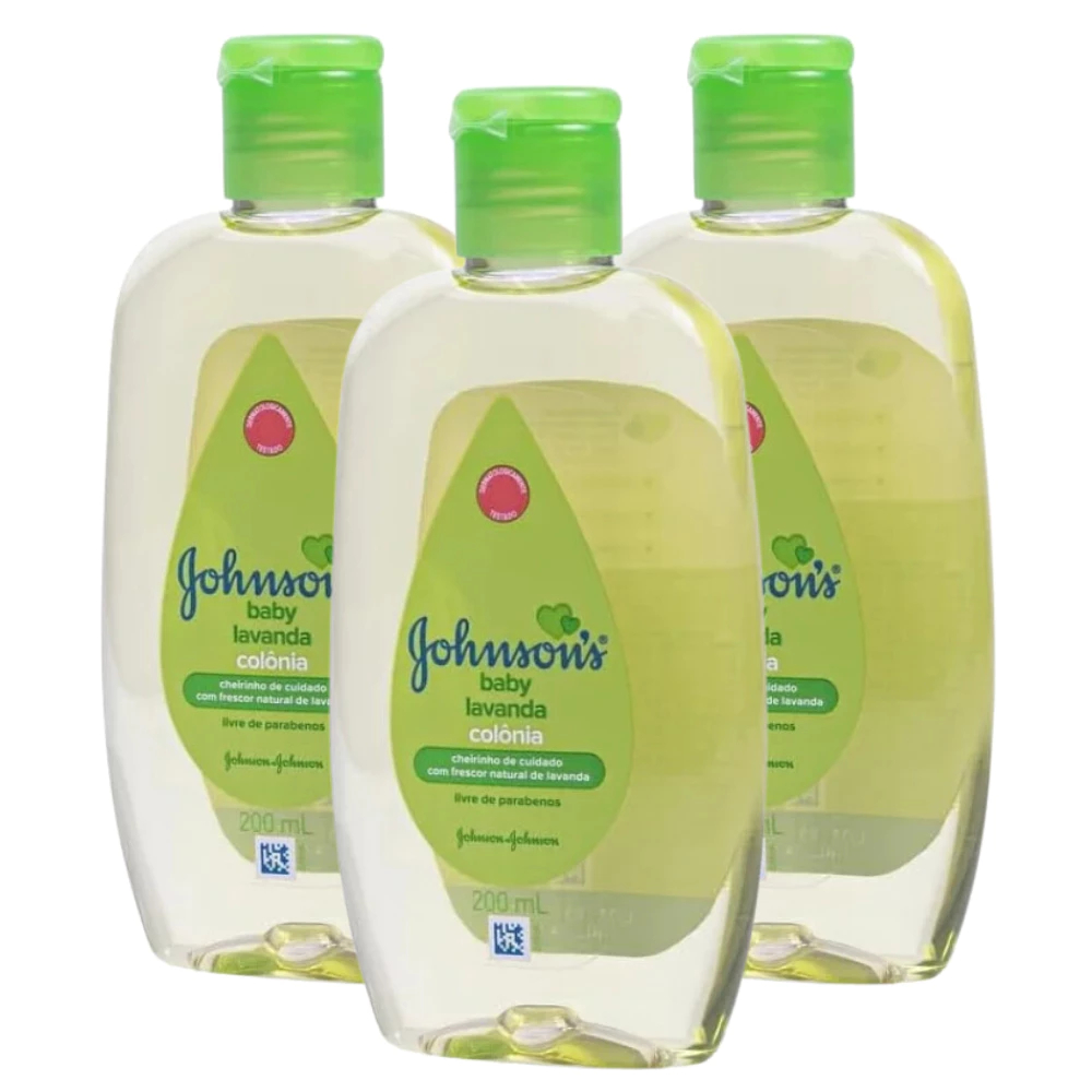 Colônia Johnson´s Baby Lavanda 200ml Cheirinho de Cuidado Aroma