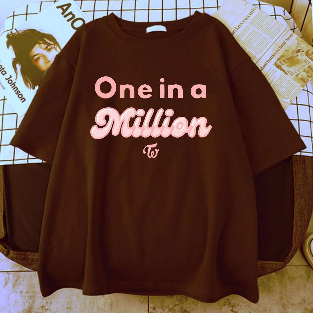 Camiseta One In A Million Twi Ce Unissex | Shopee Brasil