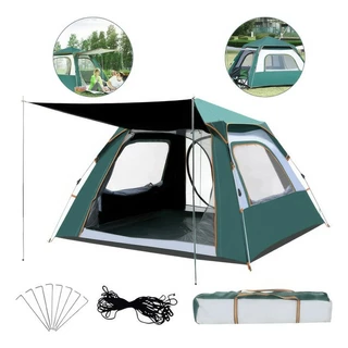 Barraca Camping Acampamento 4/6 Pessoas Automatica barraca de acampamento PortáTil Para Piquenique Ar Livre à Prova De em Oferta na Shopee