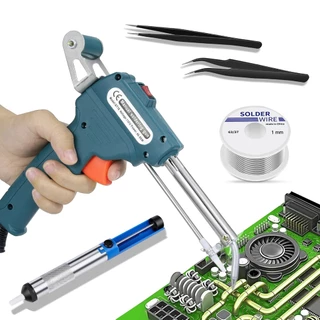 Kit Ferro De Solda Soldar Soldador 60w-110V/220V + Estanho Automático