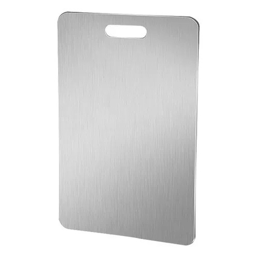 Tábua De Corte Aço Inox TAMANHO M Antibacteriana Higiênica Cozinha Lisa ...