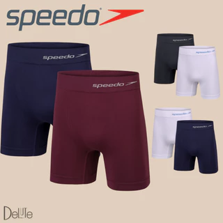 Kit 2 Cuecas Boxer Speedo Masculina Sem Costura Cos Alto Poliamida E Pernas Longas