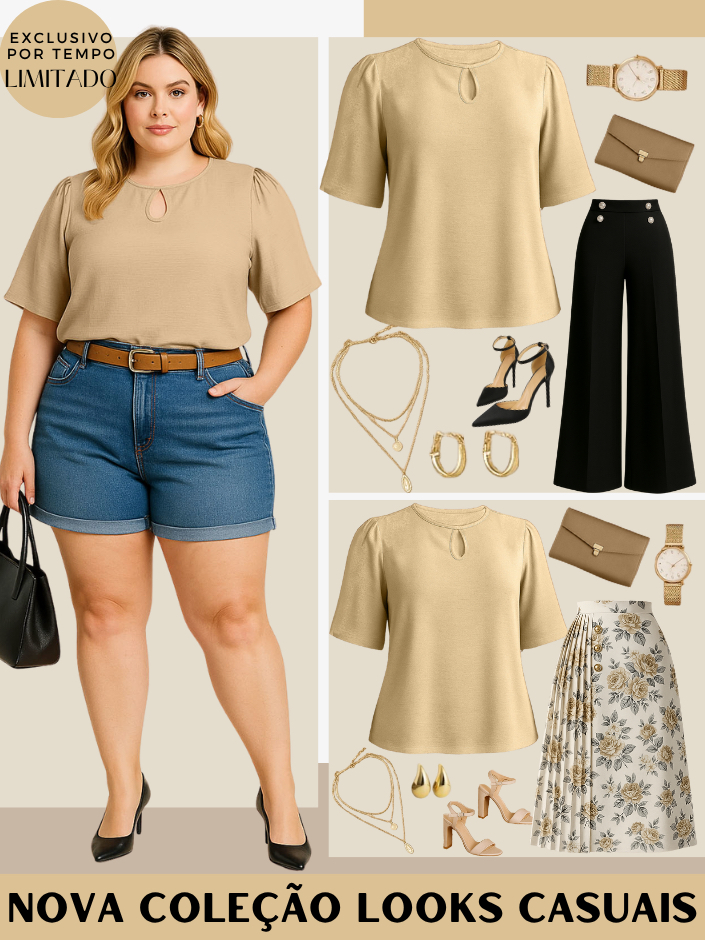 BLUSA PLUS SIZE FEMININA GRANDE BASICA BLUSAS FEMININAS BLUSINHA ...
