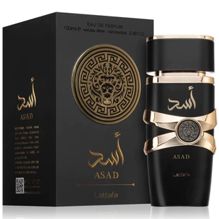 Perfume ASAD Lattafa Eau de Parfum 100ml Masculino Dominante Original - Amadeirado Arabe em Oferta na Shopee