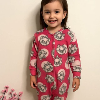 Macacão Infantil Pijama Menina Soft Roupa de Menina Inverno Quentinho 2 ao 8 em Oferta na Shopee