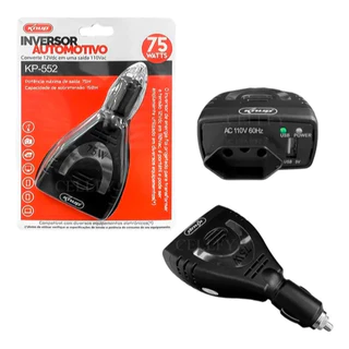 Inversor Conversor Tomada Carro 75w 12v P/110v ou 220v Usb Veicular