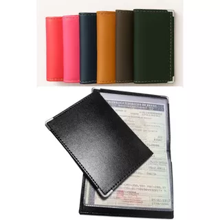 Porta Documento CNH fina moto carro couro sintético cores diversas