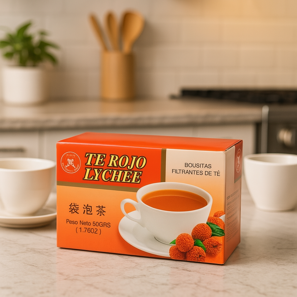 Chá Preto com Lichia Fujian Caixa com 50g (25 sachês) Sabor