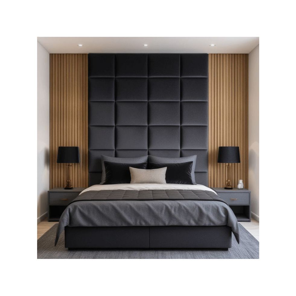 Kit 40 Cabeceiras Estofada Cama Casal King para Preencher a Parede Toda Ate o Teto Envio Imediato