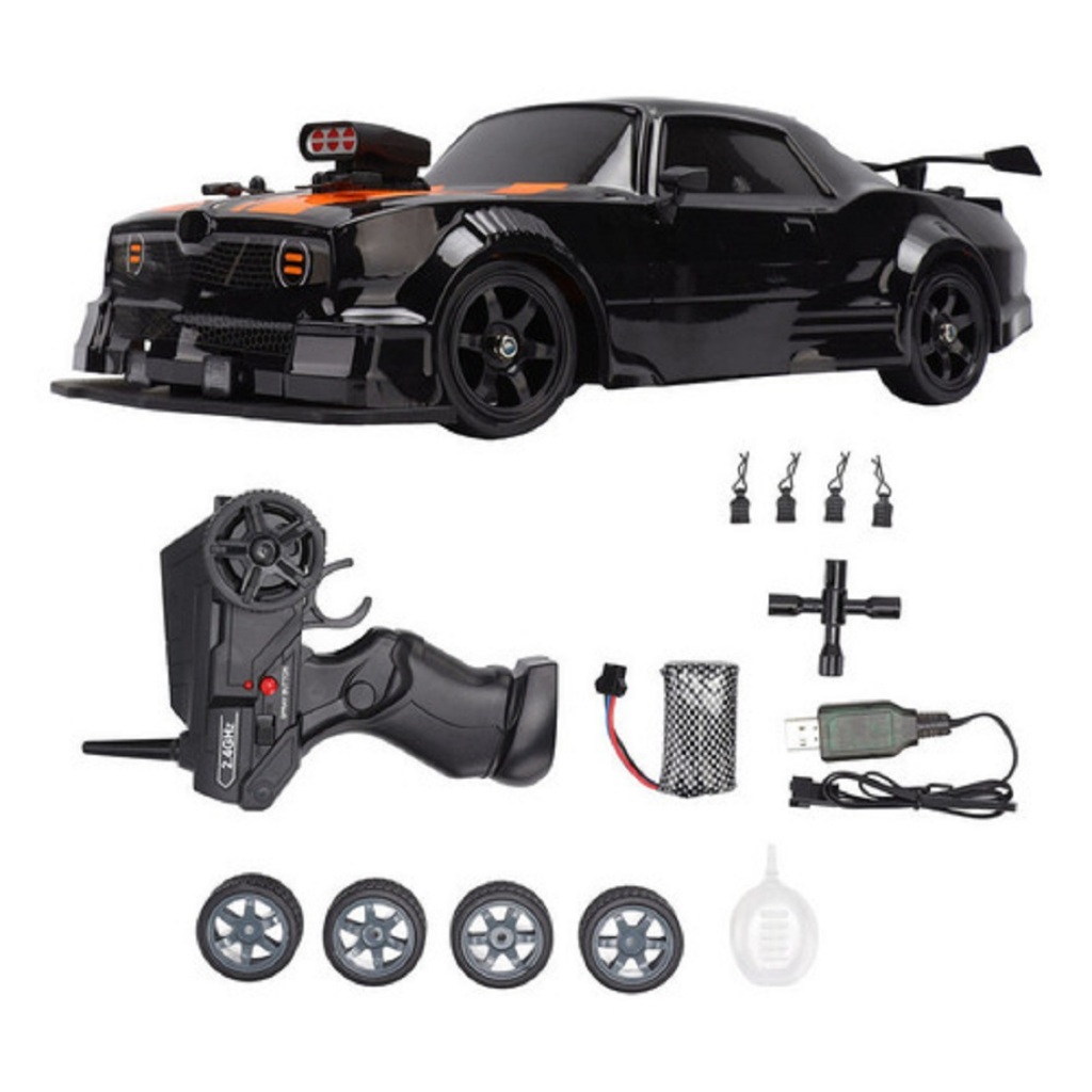 Carrinho Controle Remoto Speed Racing Com Luzes Bateria Recarregável Solta Fumaça