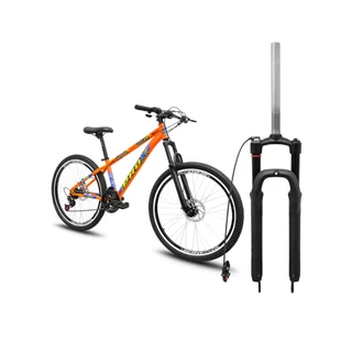 Bicicleta Freeride PROX Aro 26 Suspensão com Trava Remota Freio a Disco 18 Marchas Aros Flay em Oferta na Shopee