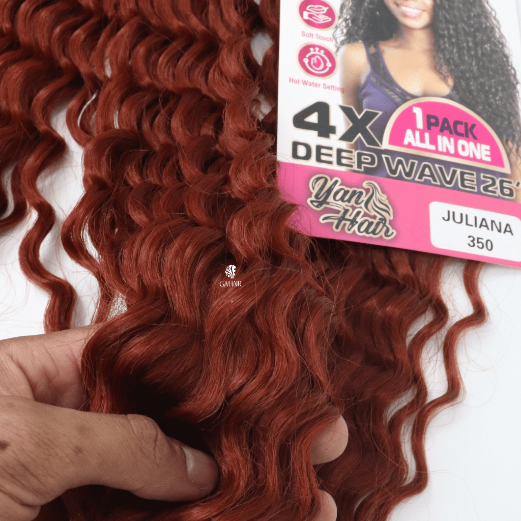 Aplique De Fibra Cacheada 100% Organico Premium - Juliana Crochet
