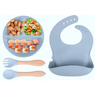 Kit 4 Peças de Talheres de Silicone para Introdução Alimentar Infantil Bebês e Crianças em Oferta na Shopee