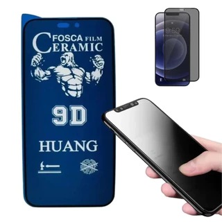 Kit 3 Película de Cerâmica Fosca Privacidade Anti-Spy para Apple iPhone Todos os Modelos