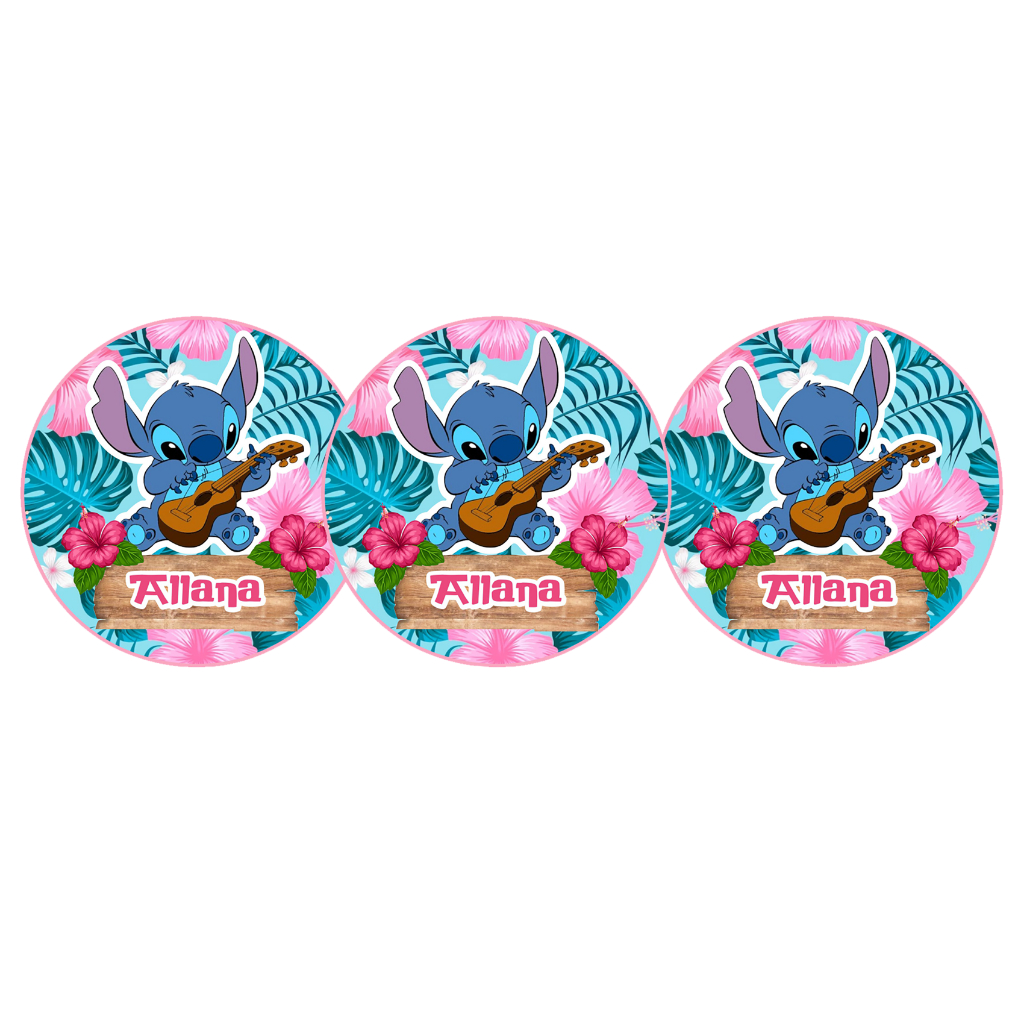 100 Adesivos Stitch Personalizados 5x5 - Fazemos qualquer tema Adesivos ...