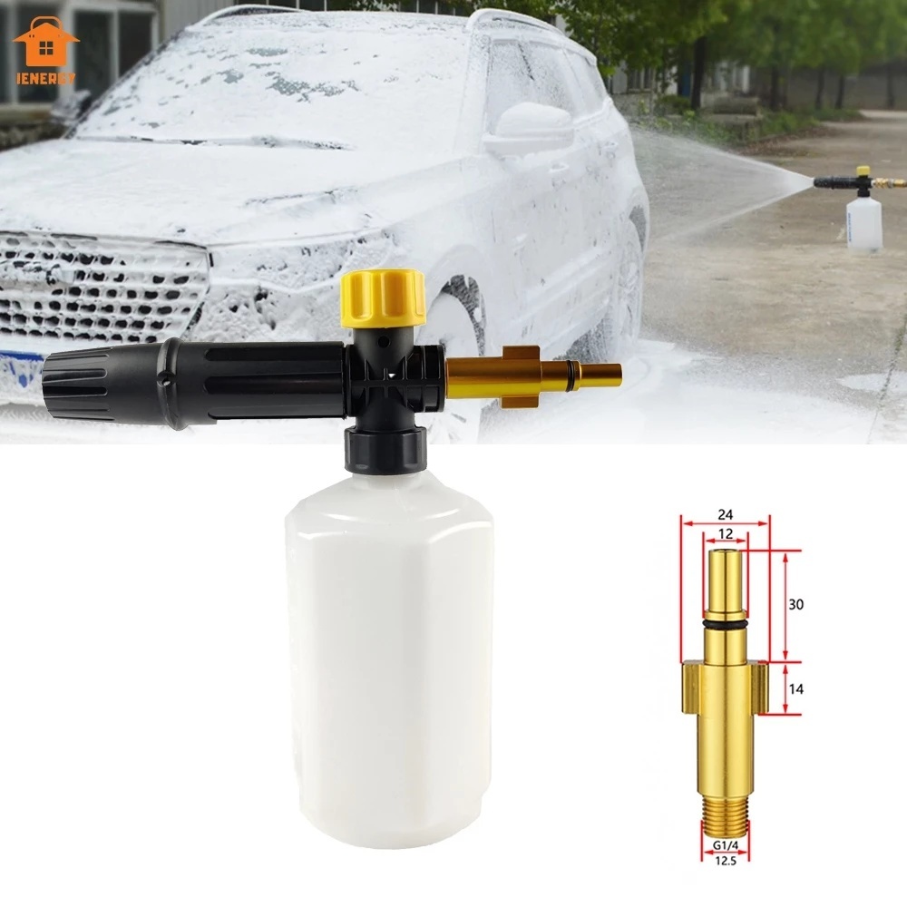 Canhão De Espuma Para Lavadora Alta Pressão Snow Foam Sistem Carro Moto Veículo Vários modelos REAL