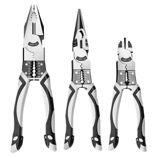 3x Alicate Universal Multifuncional Eletricista Profissional Ferramentas De Hardware Corta Tudo F18